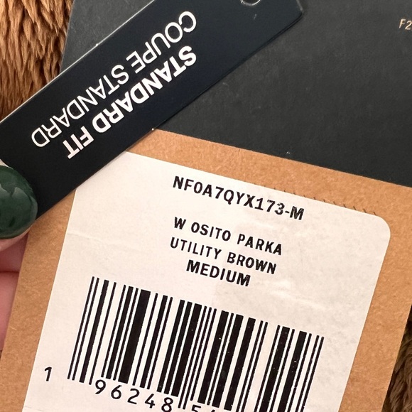 New THE NORTH FACE Osito Parka Teddy Jacket NFOA7QYX173-M Utility Brown Sz M - Picture 14 of 15